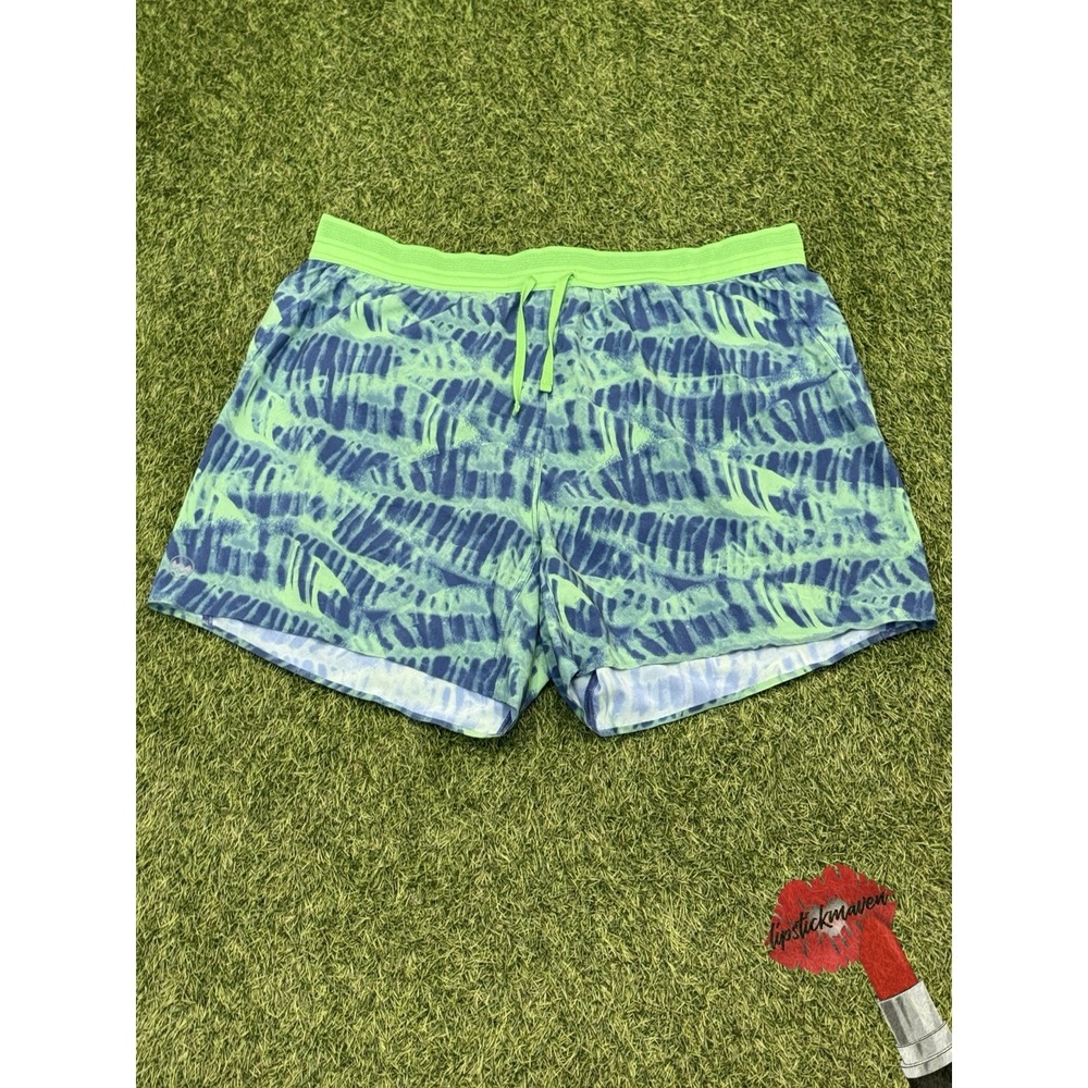 Janji Shorts Mens Large Green AFO-Vent Lined 5" All Terrain Athletic Beach Sport